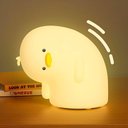 Ver imagem 5 de Lâmpada Luminária Infantil Patinho Torto Led Silicone - Toque Mágico e
