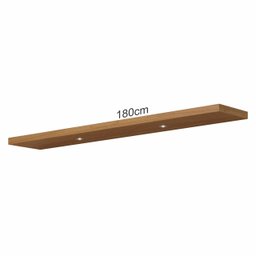 Prateleira Mdf Decorativa com Luzes Led e Suporte Invisível 180cm Tb185l Dalla Costa - Freijó - 2