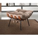 Ver imagem 6 de Poltrona Costela com Puff Base Fixa para Sala, Quarto