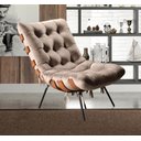 Ver imagem 7 de Poltrona Costela com Puff Base Fixa para Sala, Quarto