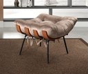 Ver imagem 6 de Poltrona Costela com Puff Base Fixa para Sala, Quarto Cinza Capuccino
