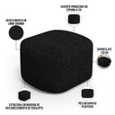 Ver imagem 4 de Puff Decorativo Orgânico para Living Quarto 70cm Doha W01 Linho Chumbo - Lyam Decor