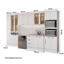 Ver imagem 7 de Cozinha Completa com Balcão Milla Pier Lux 17 Portas 3 Gavetas MDF Branco Móveis Carraro