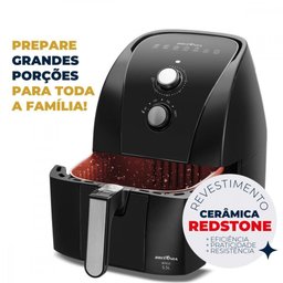 Fritadeira Elétrica Air Fryer Britânia 5,5l Antiaderente Redstone 1500w Bfr50 - 20