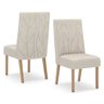 Conjunto de 2 Cadeiras Henn Eloá Estofada S34-502 Nature/Linho SE - 2