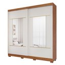 Ver imagem 2 de Guarda-Roupa Casal Elise 2 Portas de Correr 4 Gavetas com 2 Espelhos e Pés Pm Home