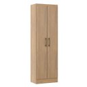 Ver imagem 2 de Sapateira Multiuso 2 Portas Mdp 52x170x31,5cm 3000:carvalho