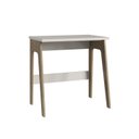Ver imagem 2 de Escrivaninha Mesa Escritório Primazzia 75cm Carvalho Mel e Off White Marrom