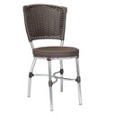 Ver imagem 5 de Conjunto Sala de Jantar Mesa Sextavada com 6 Cadeiras Brastubo Cromado/Amadeirado Escuro/Café News