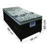 Cama Box Baú Solteiro Colchão Espuma Solid 88x188x69cm Marrom/branco - Suporta até 150kg por - 4