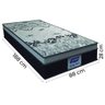 Cama Box Baú Solteiro Colchão Espuma Solid 88x188x69cm Marrom/branco - Suporta até 150kg por - 5
