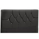 Ver imagem 3 de Cabeceira para Cama Box Solteiro 90cm França Corino Preto - Js Móveis
