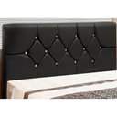 Ver imagem 2 de Cabeceira para Cama Box Solteiro 90cm França Corino Preto - Js Móveis
