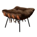 Ver imagem 5 de Poltrona Costela com Puff Base Fixa para Sala, Quarto