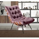 Ver imagem 7 de Poltrona Costela com Puff Base Fixa para Sala, Quarto