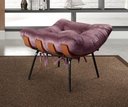 Ver imagem 6 de Poltrona Costela com Puff Base Fixa para Sala, Quarto Roxo