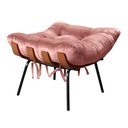 Ver imagem 5 de Poltrona Costela com Puff Base Fixa para Sala, Quarto