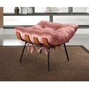 Ver imagem 6 de Poltrona Costela com Puff Base Fixa para Sala, Quarto