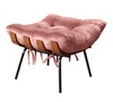 Ver imagem 5 de Poltrona Costela com Puff Base Fixa para Sala, Quarto Rosa Rose