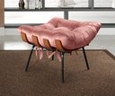 Ver imagem 6 de Poltrona Costela com Puff Base Fixa para Sala, Quarto Rosa Rose