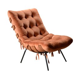 Poltrona Costela com Puff Base Fixa para Sala, Quarto - 4
