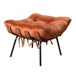 Poltrona Costela com Puff Base Fixa para Sala, Quarto - 5