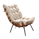 Ver imagem 2 de Poltrona Costela Base Fixa para Sala de Estar Quarto