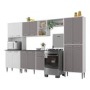 Ver imagem 2 de Armário de Cozinha Modulada Completa Compacta 294cm com Balcão de Pia Multimóveis Mp2280 Branco/