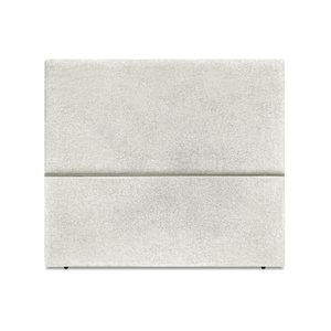 Cabeceira Estofada Casal Luna 140cm Boucle Cinza Claro