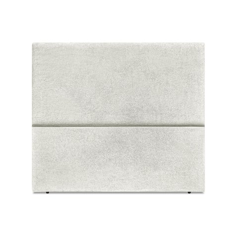 Cabeceira Estofada Casal Luna 140cm Boucle Cinza Claro