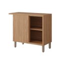 Ver imagem 3 de Gabinete de Cozinha Modulado Balcão Eloise Nicho Canto 1 Porta e Tampo 92cm Freijo - Mgm