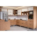 Ver imagem 5 de Gabinete de Cozinha Modulado Balcão Eloise Nicho Canto 1 Porta e Tampo 92cm Freijo - Mgm