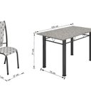 Ver imagem 3 de Conjunto Mesa Tubular com 4 Cadeiras Monaco