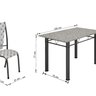 Conjunto Mesa Tubular com 4 Cadeiras Monaco - 3