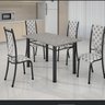 Conjunto Mesa Tubular com 4 Cadeiras Monaco - 1