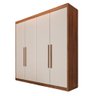Guarda Roupa 4 Portas Aurora Brauna Off White - Móveis Europa - 2