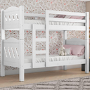 Ver imagem 1 de Beliche c/ Estrado e Escada Reforçado Fênix Pérola Branco