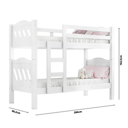 Beliche c/ Estrado e Escada Reforçado Fênix Pérola Branco - 3