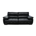 Ver imagem 2 de Sofá Retrátil e Reclinável Zurique 100% em Couro Natural com 2,60m Couro:black