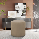 Ver imagem 1 de Puff Gentil Viena Redondo Linho Moderno Luxo - Linho