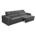 Ver imagem 4 de Sofá Retrátil e Reclinável 3 Lugares 2,10m com Molas Emily Suede Adonai Estofados