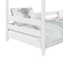 Ver imagem 5 de Cama Montessoriana Madeira Maciça Casa com Estrado Fina Branco Idimex