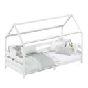 Ver imagem 3 de Cama Montessoriana Madeira Maciça Casa com Estrado Fina Branco Idimex