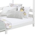 Ver imagem 6 de Cama Montessoriana Madeira Maciça Casa com Estrado Fina Branco Idimex