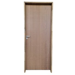 Kit Porta de Madeira Lisa Imbuia 210x62cm Batente 14cm Uniportas - 3