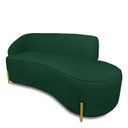Ver imagem 4 de Sofá 2 Lugares Orgânico 140cm Pé Dourado Morgan Bouclê D03 - D’Rossi
