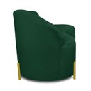 Ver imagem 7 de Sofá 2 Lugares Orgânico 140cm Pé Dourado Morgan Bouclê D03 - D’Rossi
