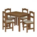 Ver imagem 2 de Mesa Arauna com 4 Cadeiras Primavera Freijo/bege