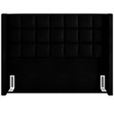 Ver imagem 3 de Cabeceira Cama Box Queen 160 Cm Paris Couríssimo Preto - Lyam Decor