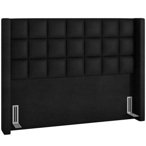 Cabeceira Cama Box Queen 160 Cm Paris Couríssimo Preto - Lyam Decor